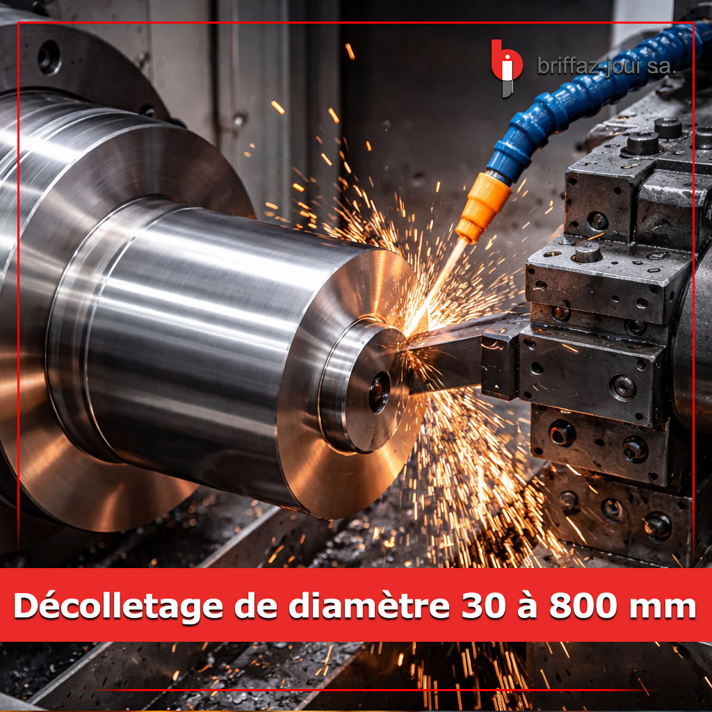 Décolletage diamètre 30 à 800 mm : un procédé d'usinage de précision