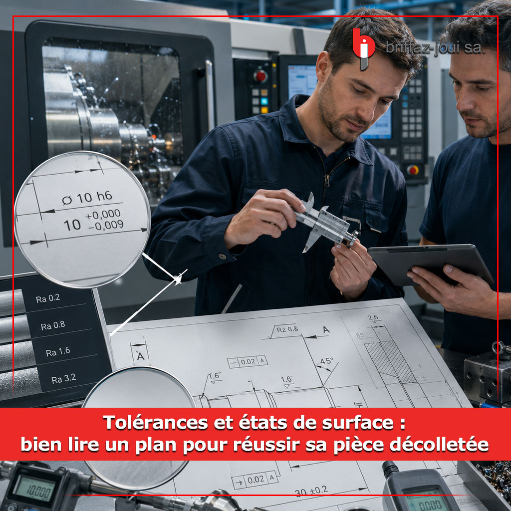 Tolérances et états de surface : bien lire un plan pour réussir sa pièce décolletée